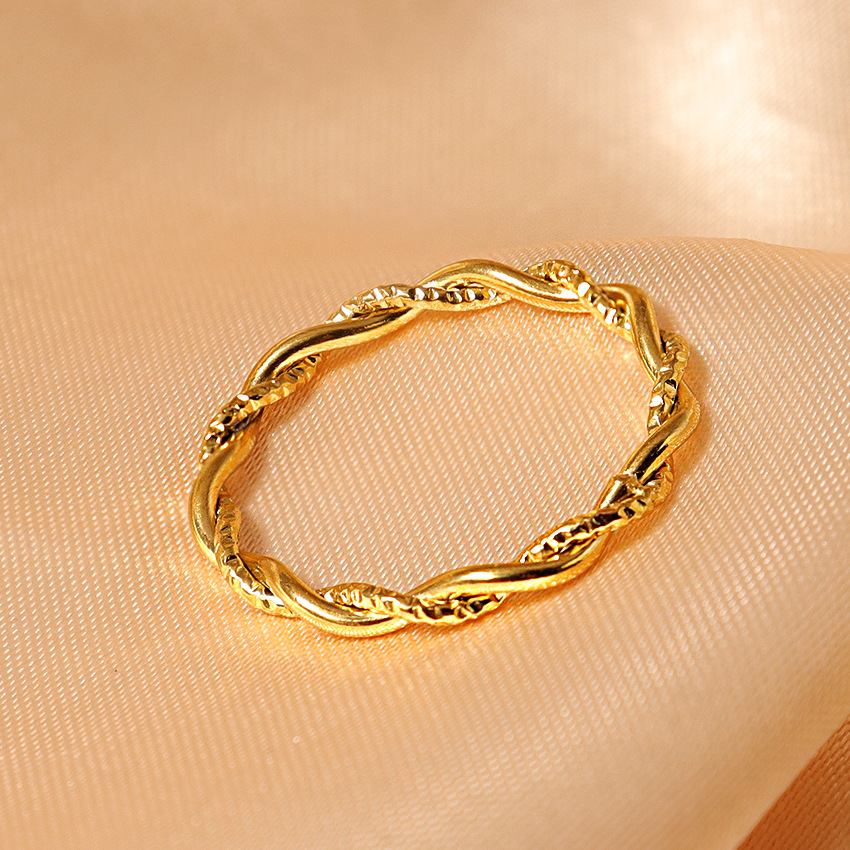 Solid Color, Knot, Butterfly, Bow Knot Pattern Solid Color Knot Butterfly 304 Stainless Steel Titanium Steel Simple Style Rings