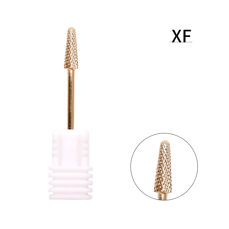 Clavo de acero de tungsteno ruso cabeza de molienda de uñas máquina de pulir removedor de uñas tratamiento frontal esférico exfoliante cabeza de molienda en stock