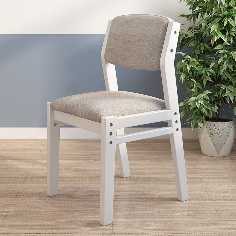 Silla de madera maciza Silla de comedor nórdica minimalista moderna Silla de oficina moderna Entrenamiento Mesas y sillas de aprendizaje en el hogar al por mayor