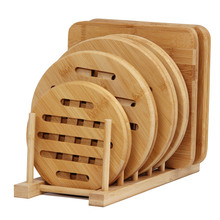 ZJ05楠竹木隔热垫餐桌垫防烫垫厨房餐盘家用碗垫耐高温砂锅专