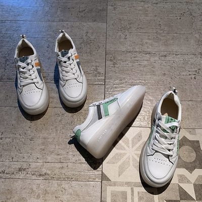 网红透气休闲鞋女2021年夏新款百搭韩版学生街拍透明平底圆头板鞋