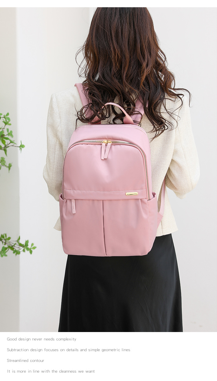 New Leisure for Women's Computer Bag, Large Capacity College Style Travel Backpack, Simple Commuting Backpack_voghion.com