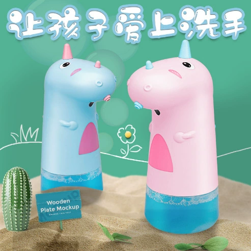 Автоматический дозатор мыла, бытовой умный сенсорный дозатор пены для мытья мобильного телефона, бесконтактный электрический детский дозатор мыла с мультяшными пузырьками