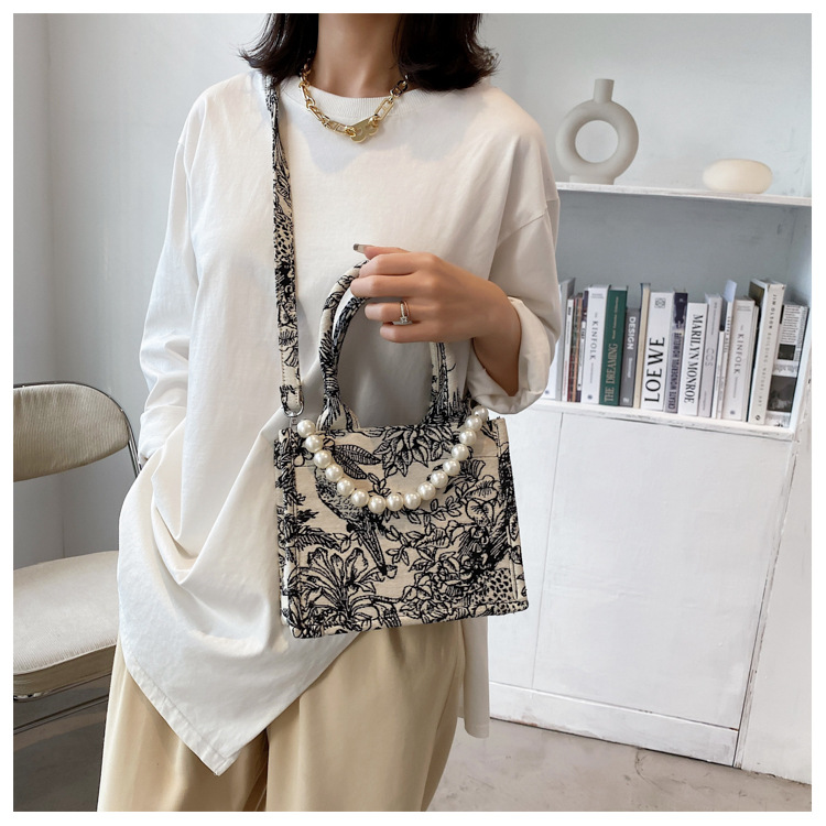 275g Weight Canvas Lining Material Open Closure Type Single Shoulder Strap Strap Type Messenger Bag Bags Type Shopping Occasion Canvas Material Solid Color Pattern All Seasons Season Women's Gender Vintage Style Style Square Shape Black Color Medium Size Large-capacit Canvas Bag College Students Tote Bag 11