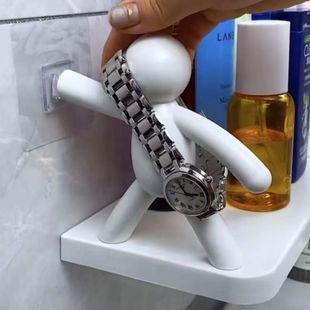 Small person storage rack wall-mounted shape punch-free bathroom special storage rack kitchen sink storage rack