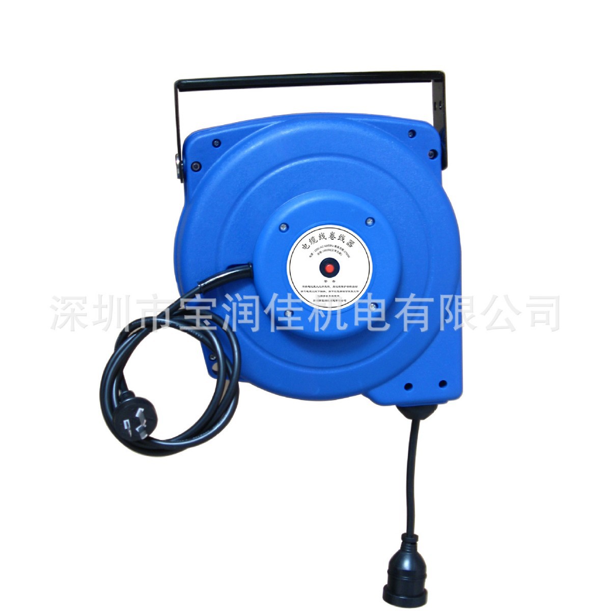 品牌国标全铜电线卷管器 20米自动伸缩线盘 宝润佳防摔过载保护鼓