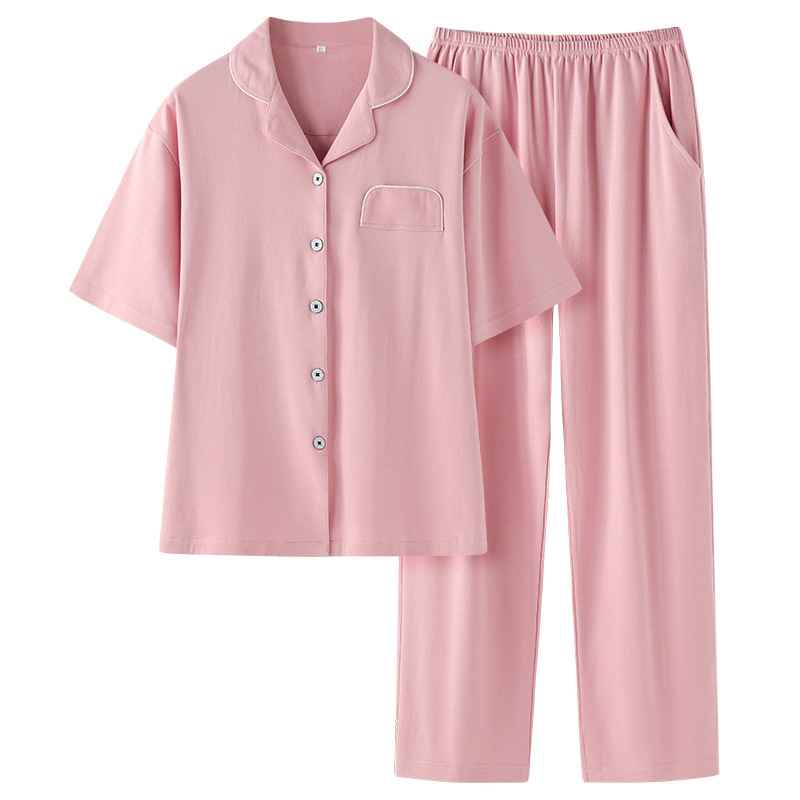 Special Offer! Women's Pajamas Spring and Autumn Pure Cotton Loungewear Set Summer Spring Style Cotton Silk Plus Size Long Sleeve Set