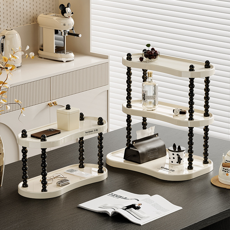 Multi-Layer Storage Rack Living Room Sideboard Cup Tea Room Water Bar Desktop Storage Rack Cosmetics Storage Rack
