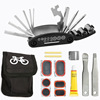 Bike, tools set for repair, universal tire repair tool, folding wrench, gloves