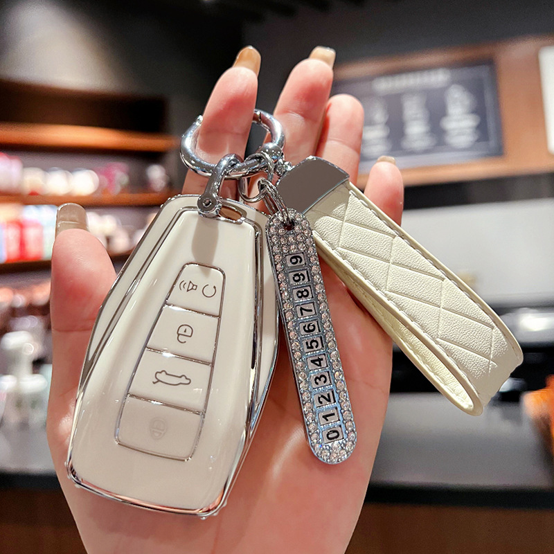 기발한 [흰색] + 흰색 로프 + 실버 번호판