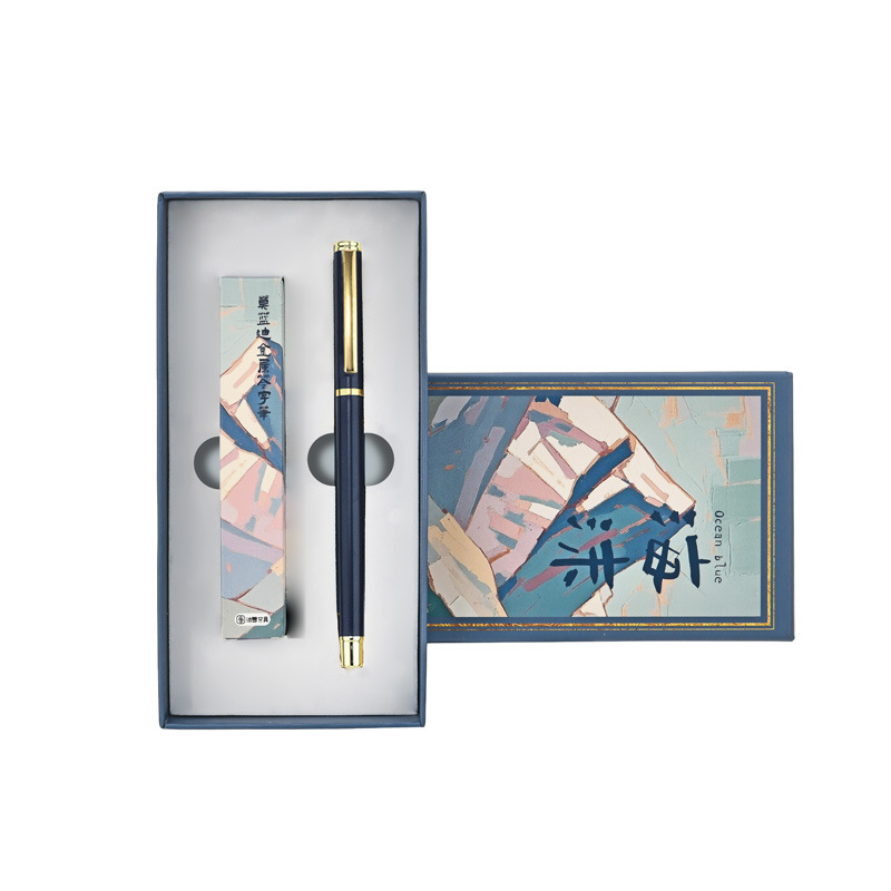 Bolígrafo de alto valor personalizado bolígrafo neutro bolígrafo bolígrafo de alta calidad para negocios caja de regalo exquisita diseño gratuito