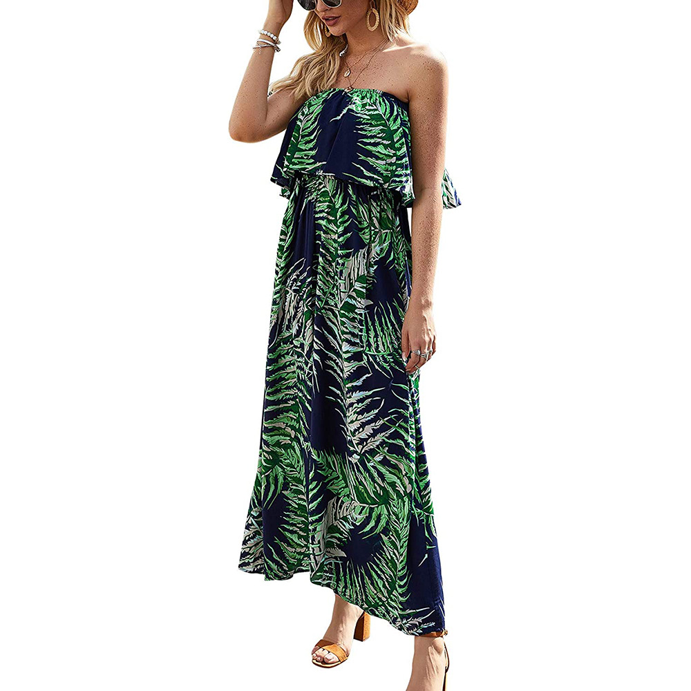 2024 Europa und USA Frühling und Sommer Neues Damenkleid mit Print, Ärmellos, Freizeitkleid für den Strand – Detail 10
