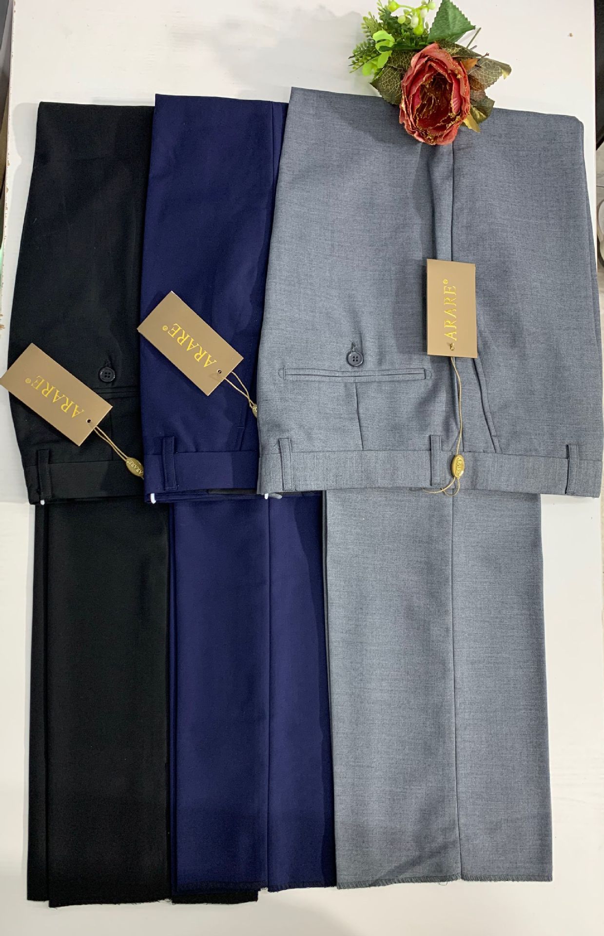 Men's Clothing Slim Fit Business Suit Pants Professional Wrinkle Free Stretch Trousers British Style Casual Wear_viptrois.com