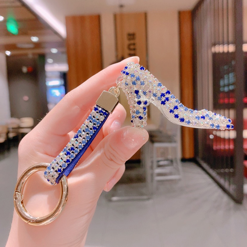 Lady High Heel Arylic Inlay Artificial Crystal Women's Bag Pendant Keychain display picture 13