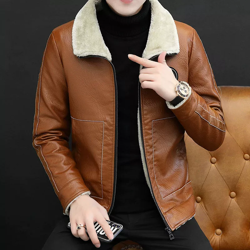 Мужская polyurethane тренд ретро куртка для отдыха, для подростков, slim fit