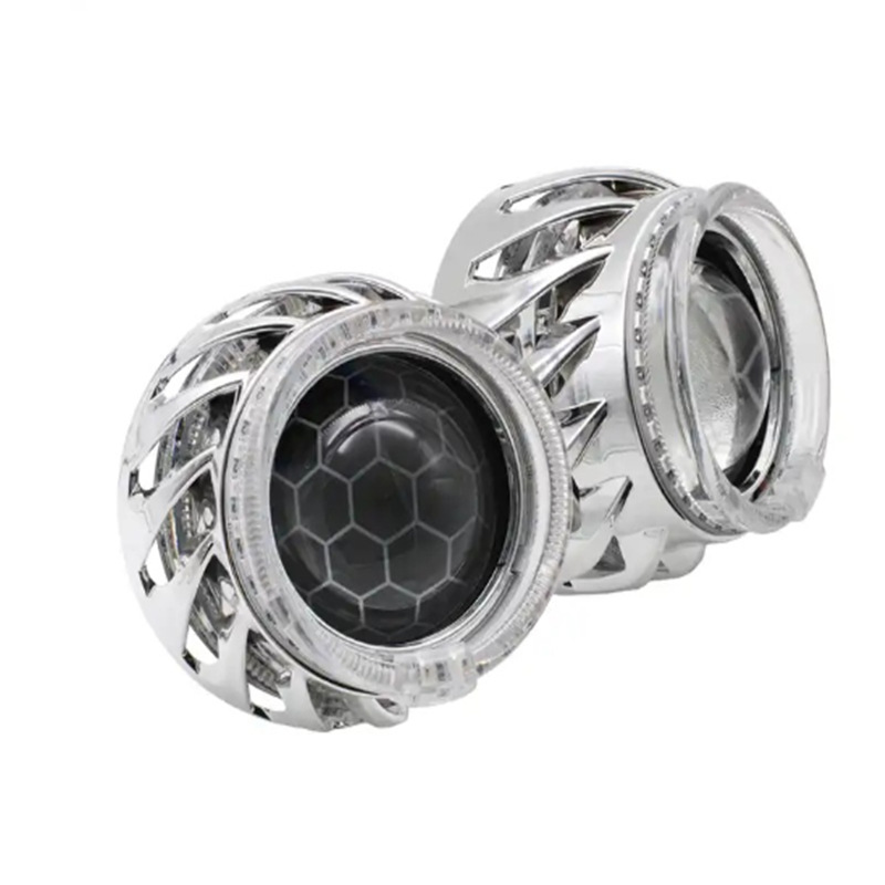 2.5 Brillante color de la cubierta de lente de rueda caliente cubierta integrada auto auto faro cubierta de lente de ángel ojo de modificación