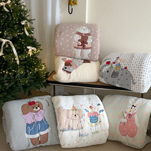 CELING韩国ins儿童被子纯全棉豆豆被A类婴儿幼儿园大豆被被芯四季