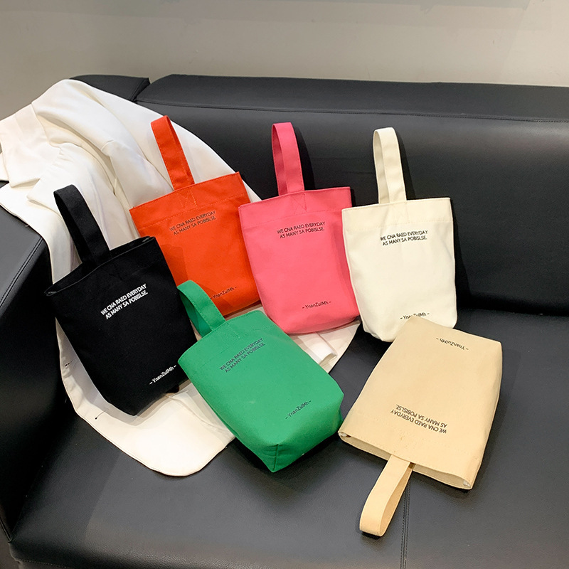Cross-Border Spot Milk Bag Mini Bag Satchel Canvas Walking Custom Logo Pattern Bag Ins Style Simple Wholesale Cross-Border Spot Milk Bag Mini Bag Satchel Canvas Walking Custom Logo Pattern Bag Ins Style Simple Wholesale