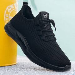メッシュ通気性スポーツシューズ夏古い北京布靴紳士靴メンズカジュアルシューズ中高年ウォーキングシューズ