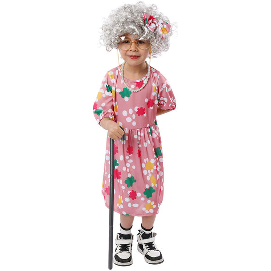 Children's Day party performance costume grandma cosplay role-playing costume Wansheng children's stage performance costume