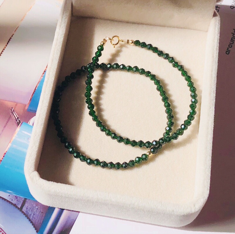 Original Handmade Ready-Made Green 3mm Elegant High-Quality Natural Green Sandstone Anklets to Attract Wealth and Fortune Original Handmade Ready-Made Green 3mm Elegant High-Quality Natural Green Sandstone Anklets to Attract Wealth and Fortune