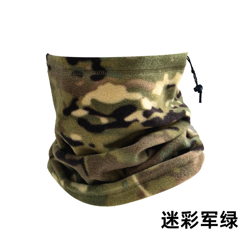 Babero cálido transfronterizo de otoño e invierno, ciclismo al aire libre, protección para el cuello a prueba de viento, máscara de esquí de lana polar a prueba de frío