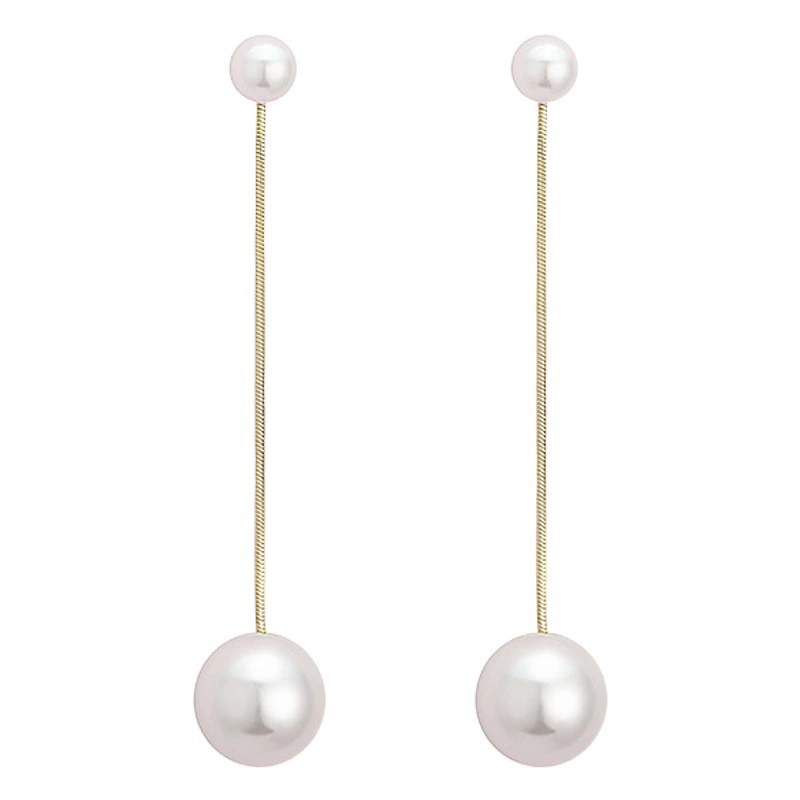 2023 Новая мода супер фея жемчужные серьги Женская мода кулон интернет-Знаменитости Длинные Серьги