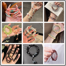 新中式多圈叠戴串珠手链女款国风轻奢精致手串高级感小众爆款手串