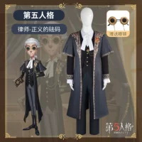 Хэллоуин Identity V адвокат косплей костюм весы правосудия двумерная игра конвенция косплей наряд.