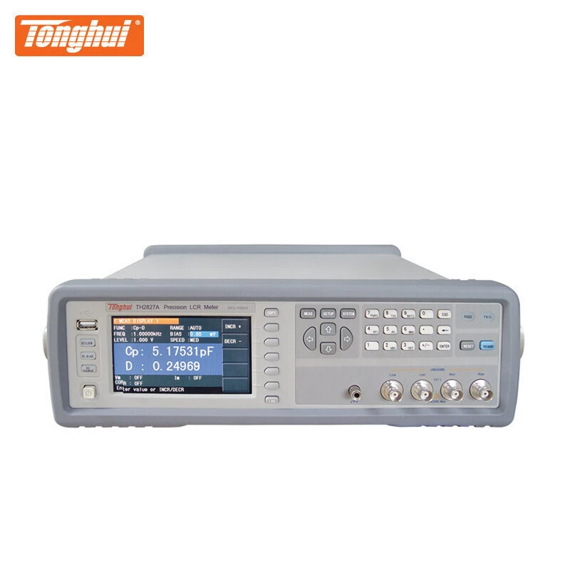 Tonghui TH2827A прецизионный цифровой мост LCR TH2827C измеритель параметров компонентов частота 1 МГц