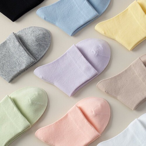 Short socks for women's spring and summer short cotton maternity socks 2026 new summer white boneless pile socks short socks