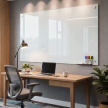 外贸跨境厂家钢化磁性玻璃白板办公室教学培训会议室书写板