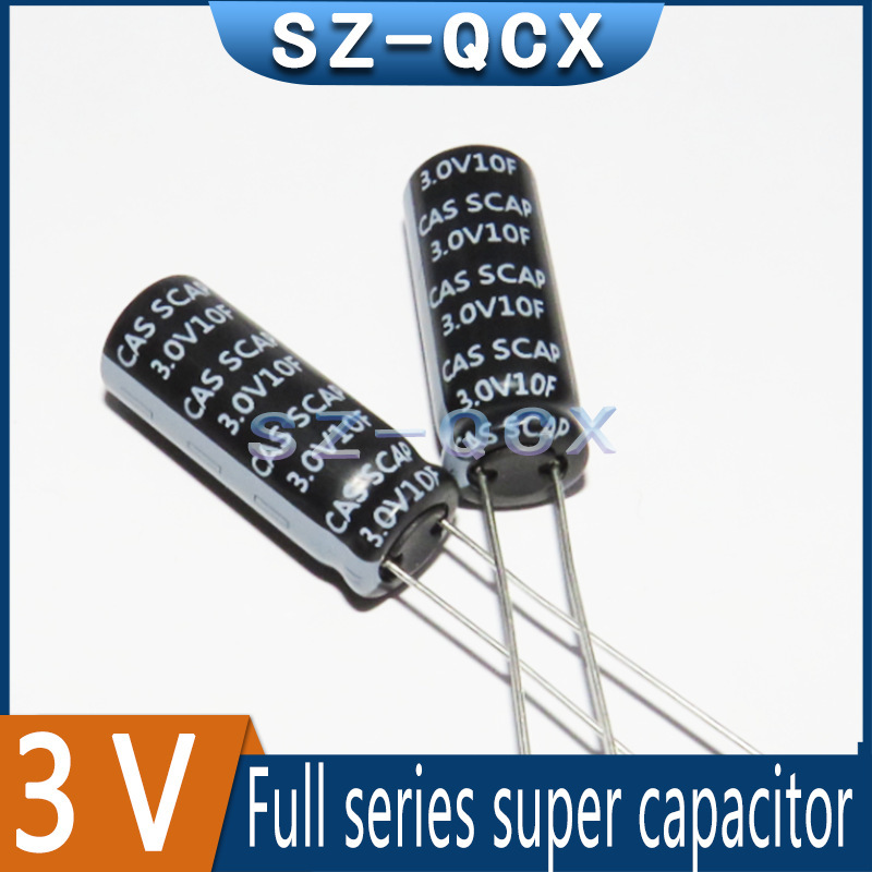 3V10F Supercapacitor 3.0V10F Energy Storage Capacitor 10F3.0V Wound Type Farad Capacitor