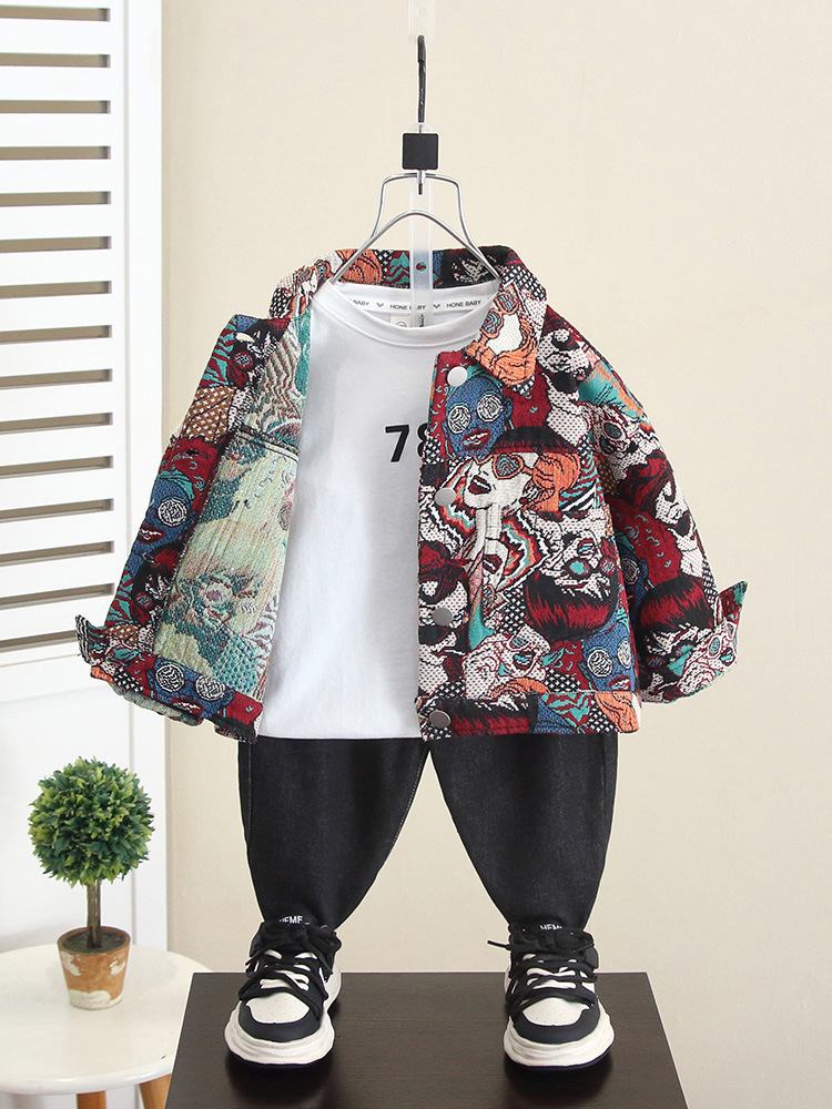 6221 primavera y otoño para niños chaqueta de fragancia pequeña 2024 nuevo bebé a principios de otoño chaqueta hermosa chaqueta ropa para niños otoño