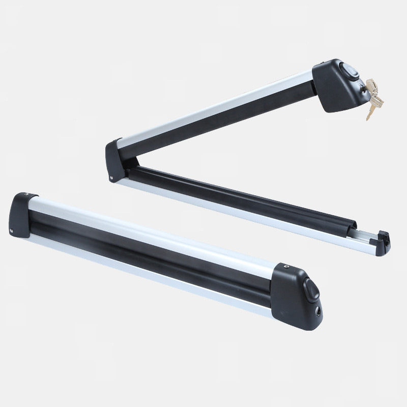 Qìchē Car Roof Ski Rack SUV Snowboard Carrier Luggage Rack (Roof rack) - silver