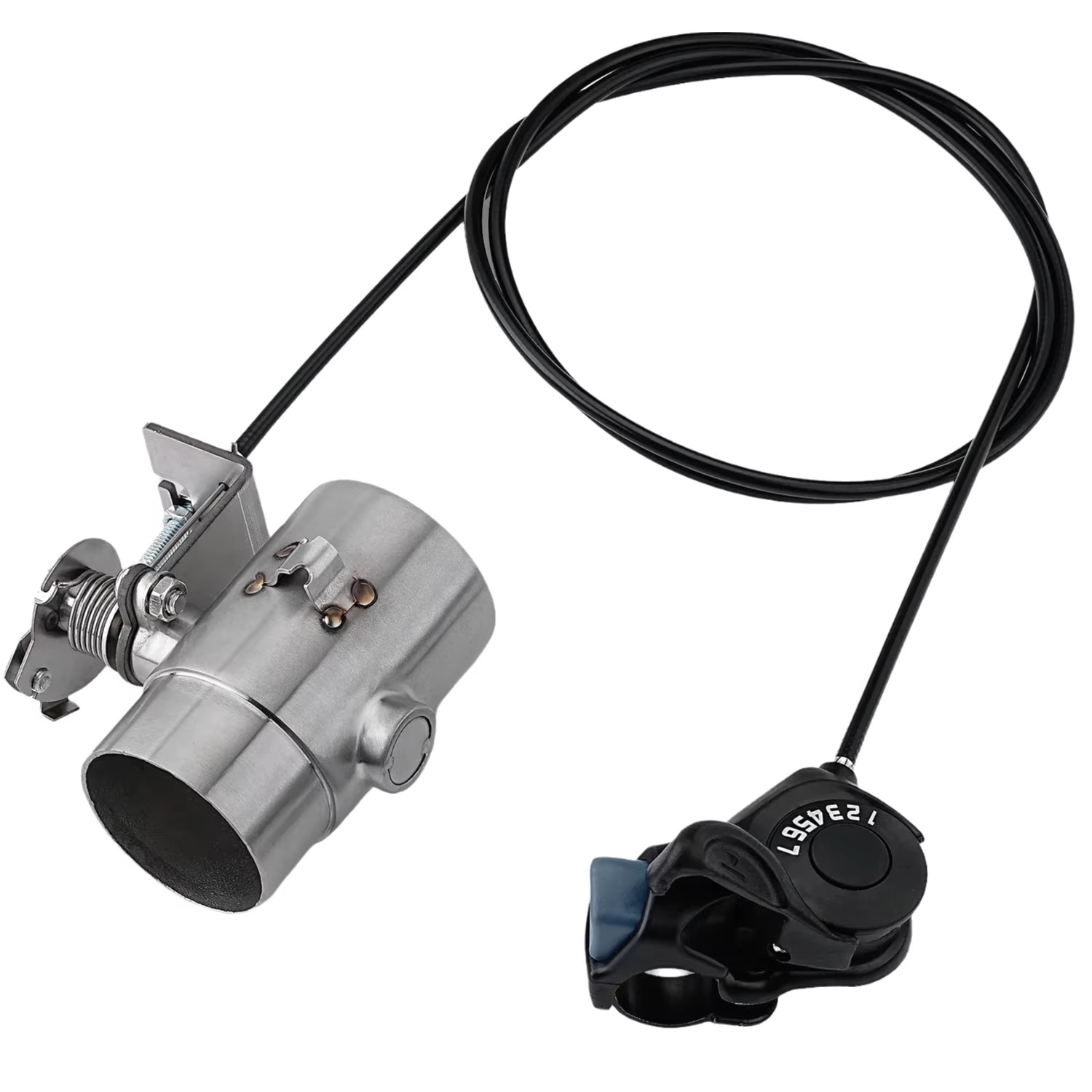 51mm Motorcycle Exhaust Pipe Modification with Adjustable Cable-Operated Mechanical Valve, Universal Controller Box for Silent Noise Reduction