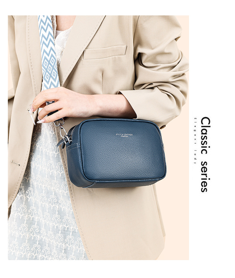 Women's Genuine Leather Crossbody Bag With Wide Strap_voghion.com