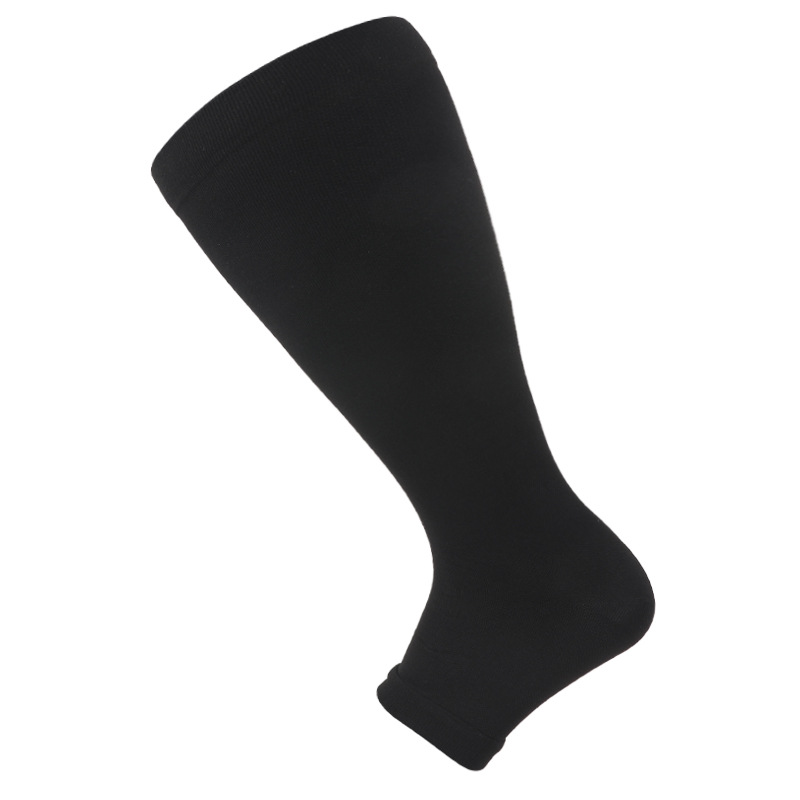 Nuevos calcetines de grasa extra grandes protección del pie protección de la pierna punta abierta calcetines deportivos correr fitness equitación deportes calcetines de becerro
