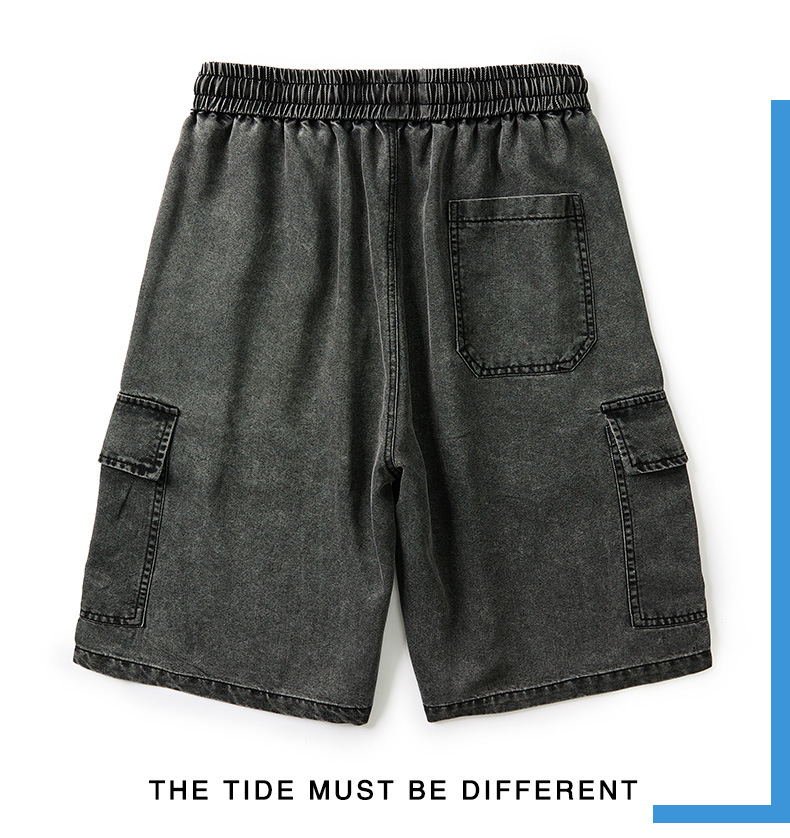 Herren Jeansshorts Mit Elastischem Bund Für Den Sommer_voghion.com