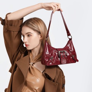 Women's Bag 2025 New Shoulder Tote Bag American Style Retro Commuting Elegant Old Style Bag Underarm Bags