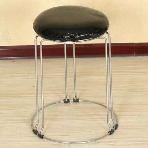 45cm 하이 6포스트 악어가죽 블랙