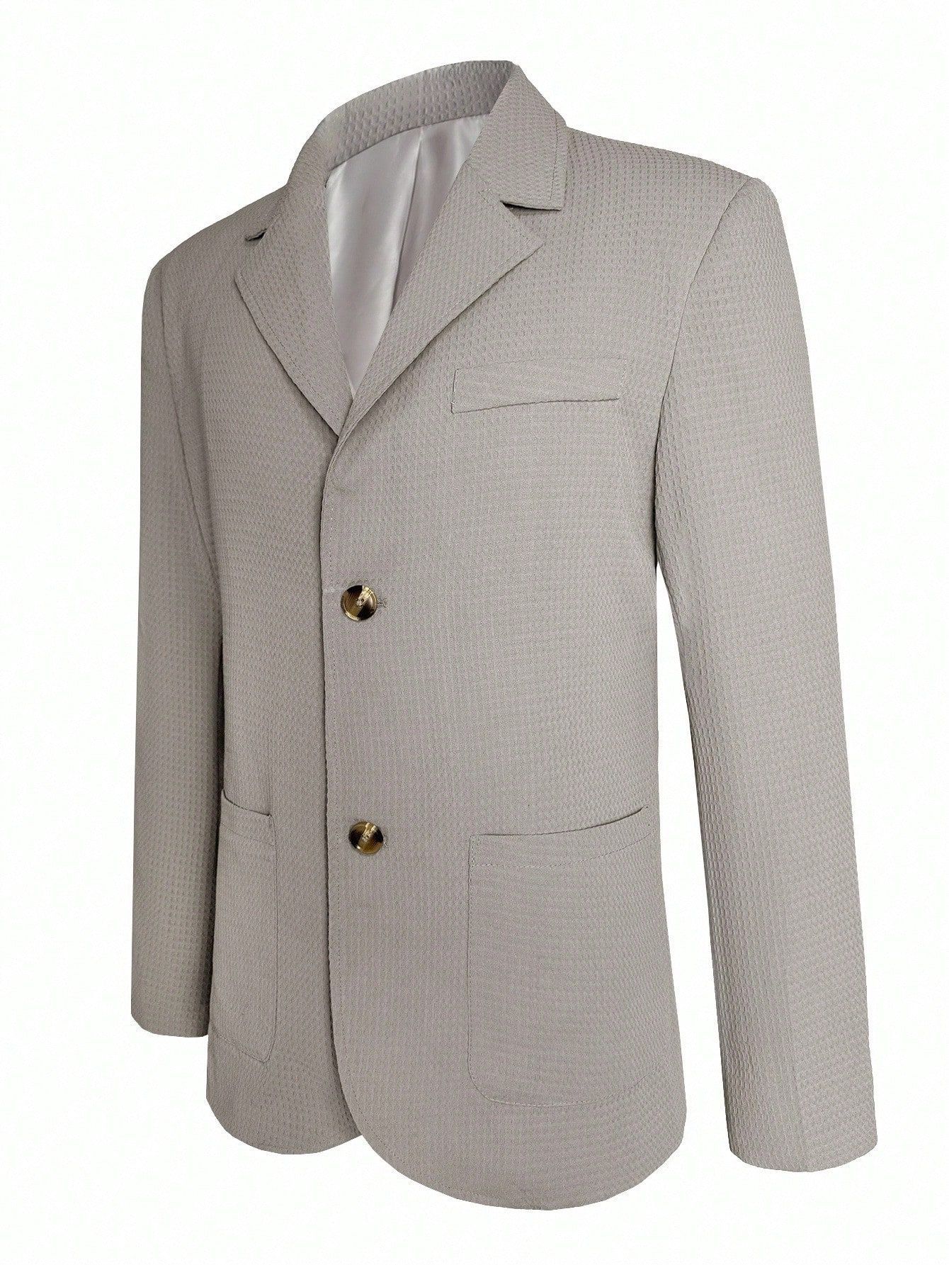 Men's Business Blazer Elegant Formal Jacket For Smart Casual Wear_voghion.com