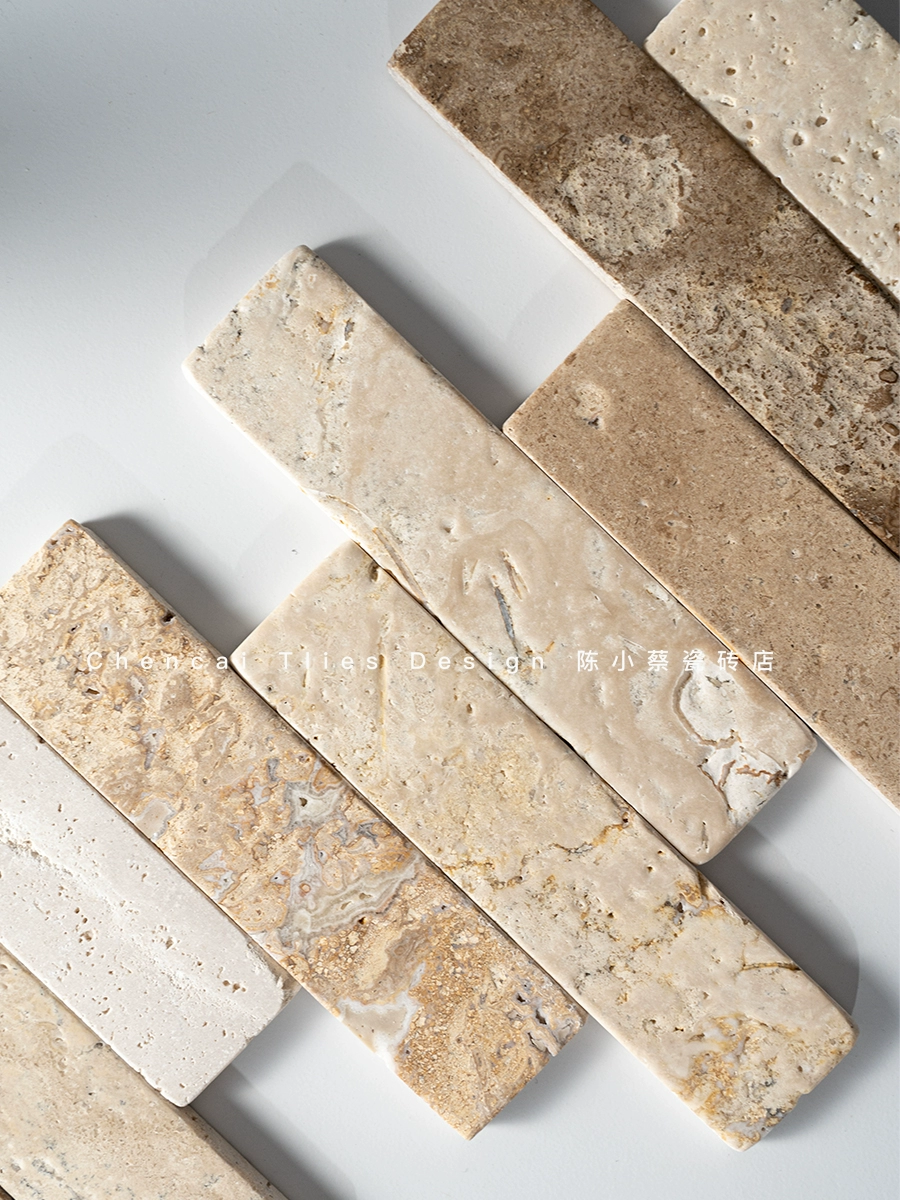 Желтая естественная длинная полоска Лайма Камень Камень Камень Кафе На открытом воздухе Вход в старый дом напольной плитки