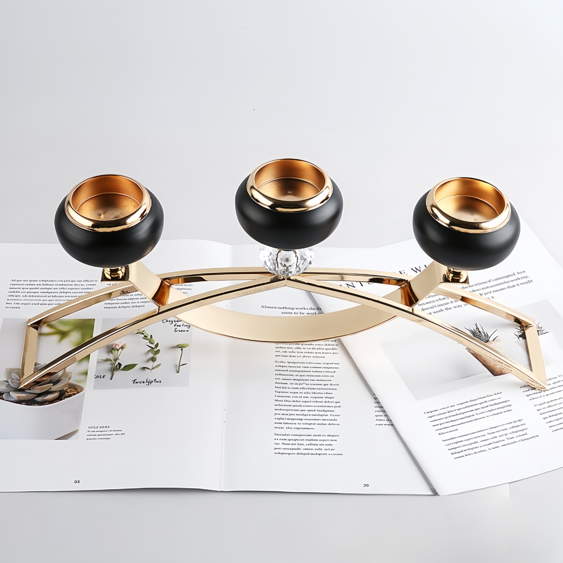 Amazon venta caliente hotel de estilo europeo KTV decoración de candelabros accesorios de boda mesa principal bar decoración fabricante de artesanías