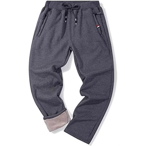 Foreign Trade Men's Winter Fleece Pants, Shirba Lined Sweatpants, Sports Warm Jogging Pants, Fashionable, Casual and Versatile