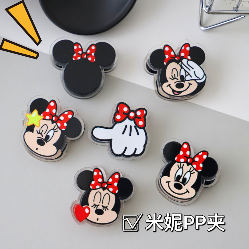 Student Cute PP Acrylic Multi-functional Bookmark Girl Heart Clip Kindergarten Small Gift Decoration