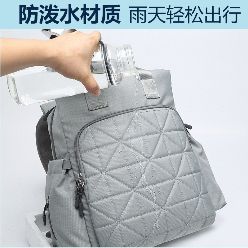 Diaper Bag Lightweight Multifunctional Large Capacity Travel Backpack For Men And Women Waterproof Baby Gear Bag - Thumbnail 2