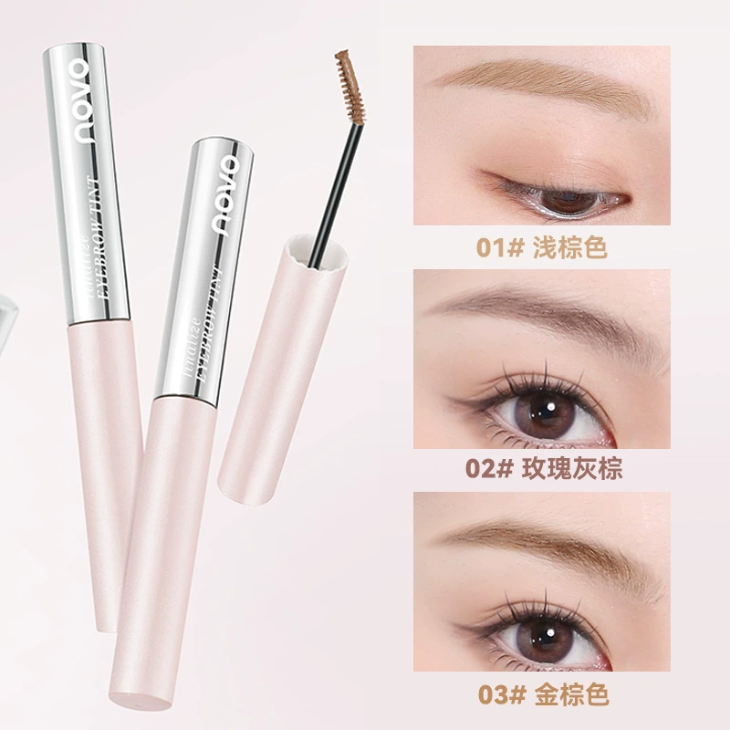 Three-dimensional eyebrow tint NOVO, 3.5 g, natural styling, long-lasting finish