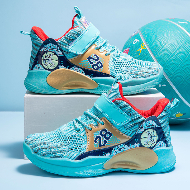 Children's Shoes Boys Running Shoes New Summer Mesh Shoes Breathable Non-slip Children's Basketball Shoes Student Casual sneaker