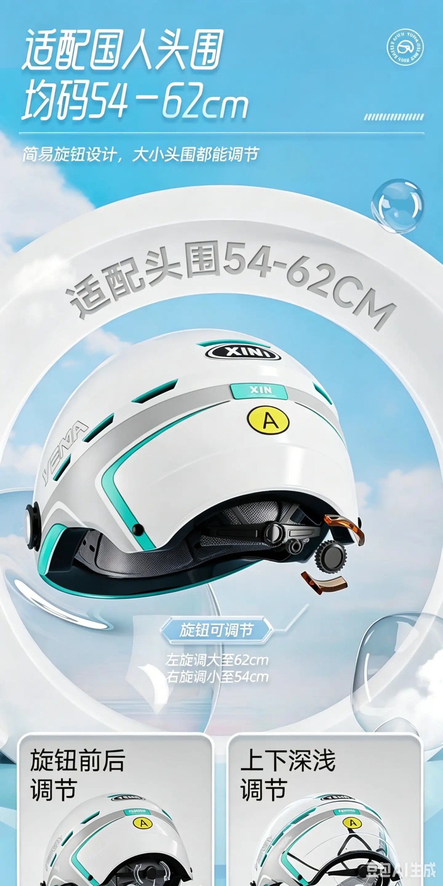 New National Standard 3C Certified Electric Vehicle Helmet, All-Season Motorcycle Helmet, Men's and Women's Summer Sun Protection Safety Helmet